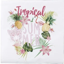 Serviette papier thème tropical summer x 20
