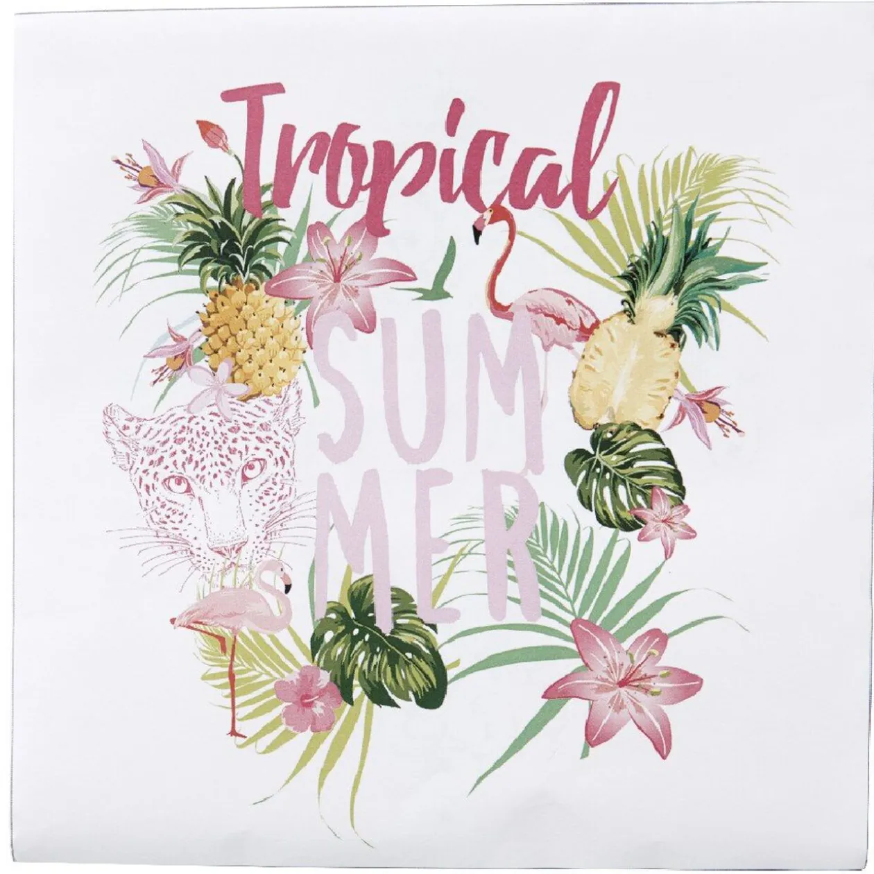 Serviette papier thème tropical summer x 20