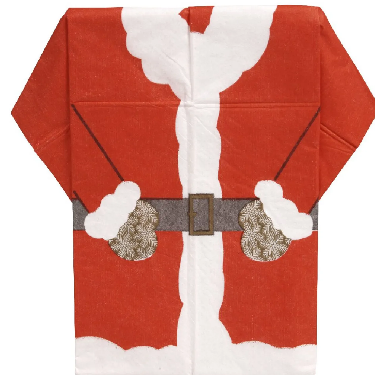 Serviette pré pliée Père Noël x10