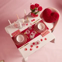 Serviette range couverts 40cm rouge x20