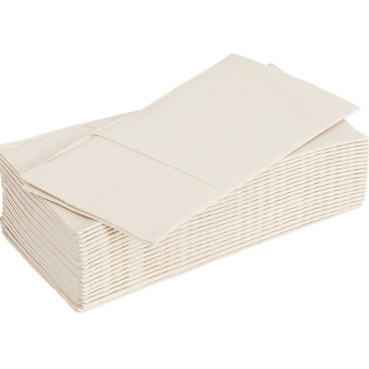 Serviette range couverts 40cm beige x20