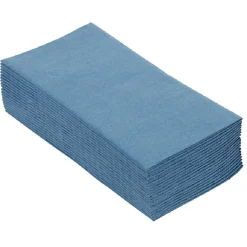 Serviette range couverts 40cm bleu canard x20