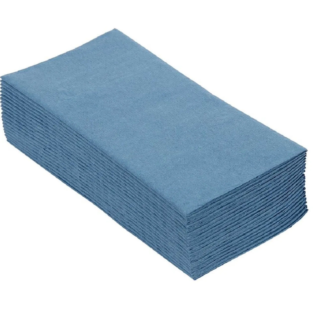 Serviette range couverts 40cm bleu canard x20