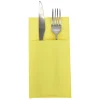 Serviette range couverts 40cm jaune canari x20