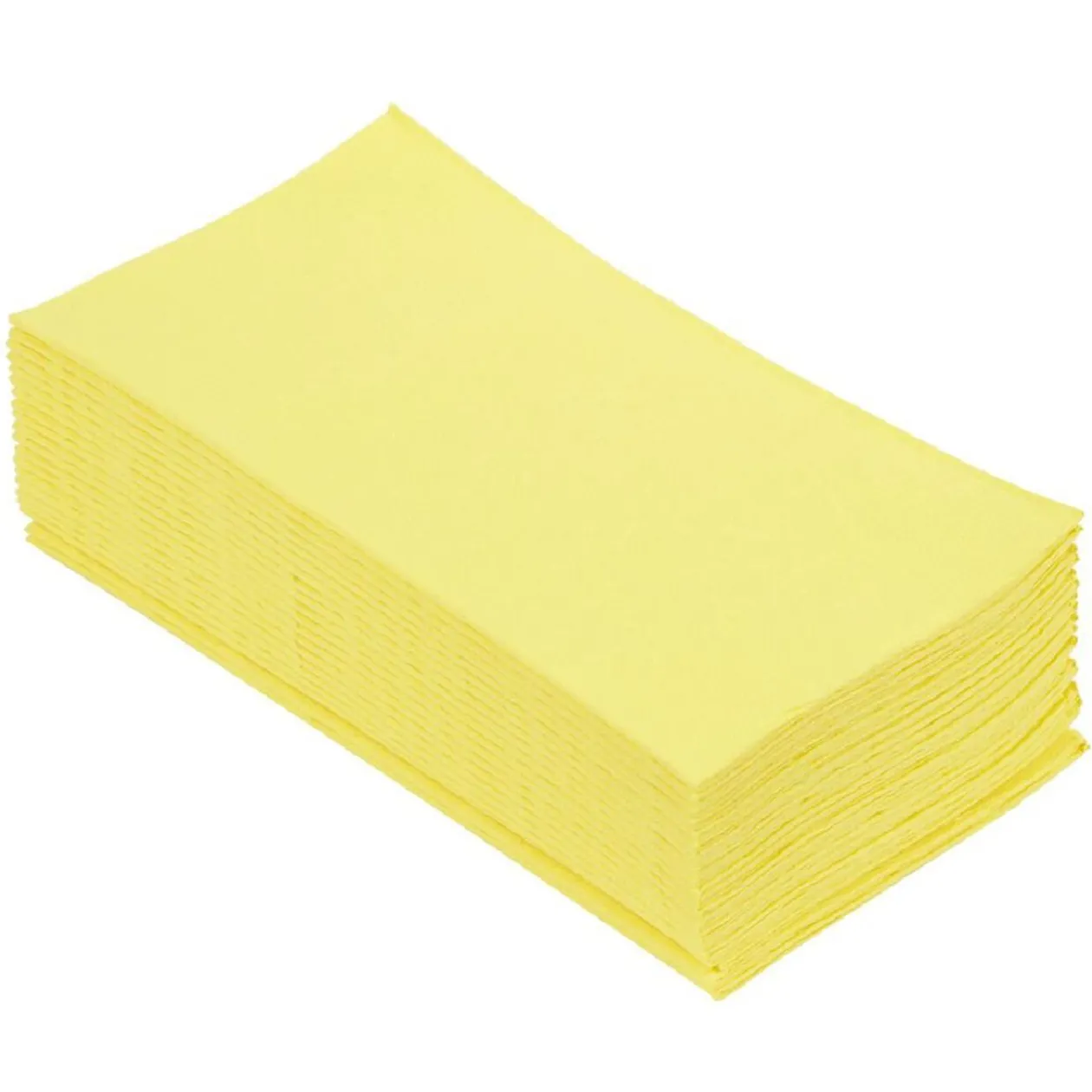 Serviette range couverts 40cm jaune canari x20