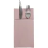 Serviette range couverts 40cm rose x20