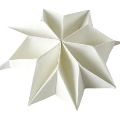 Serviettes x 10 prépliées forme flocon de neige
