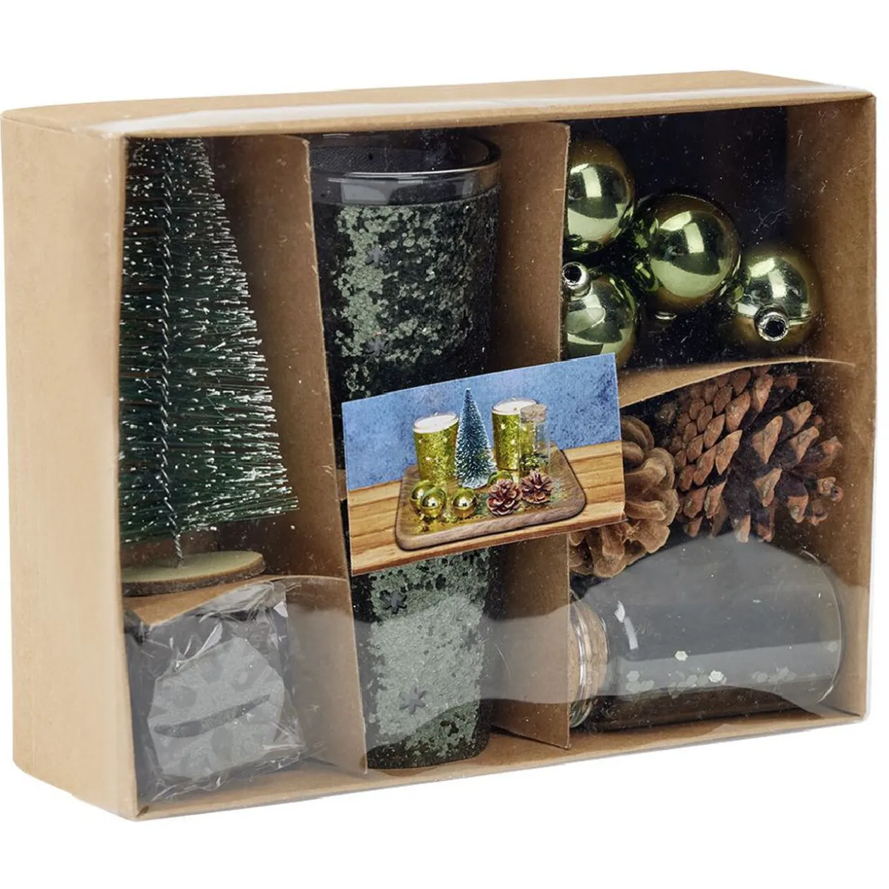 Set de décoration de table Noël vert