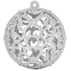 Set de décoration pour sapin de Noël Argenté blanc x24