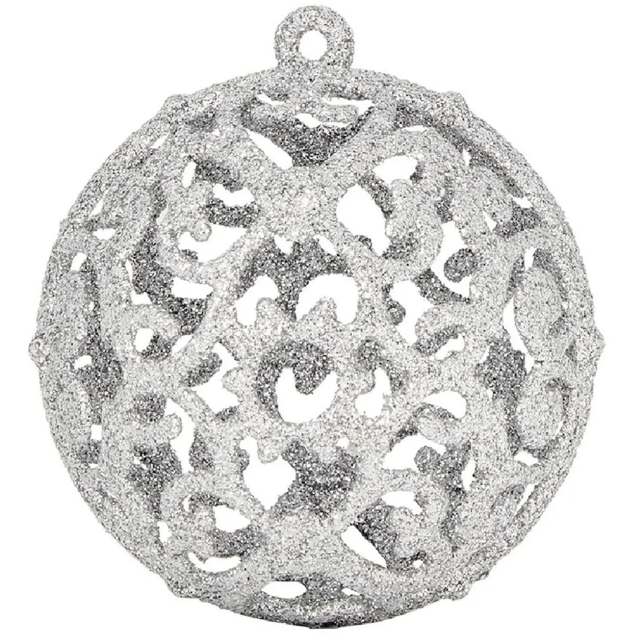 Set de décoration pour sapin de Noël Argenté blanc x24