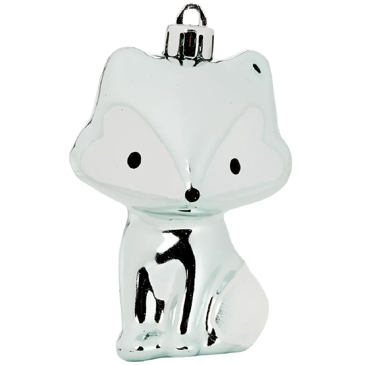 Set de décoration pour sapin de Noël Argenté blanc x24