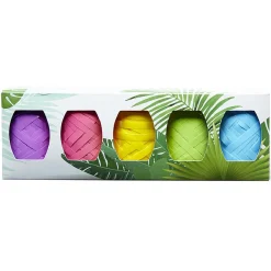 Set de ruban coloré pour emballage cadeau x 5