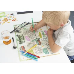 Set de table à colorier vacances x10