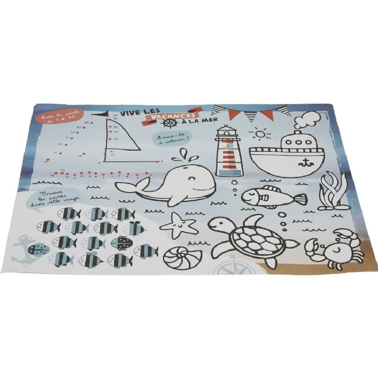 Set de table à colorier x10