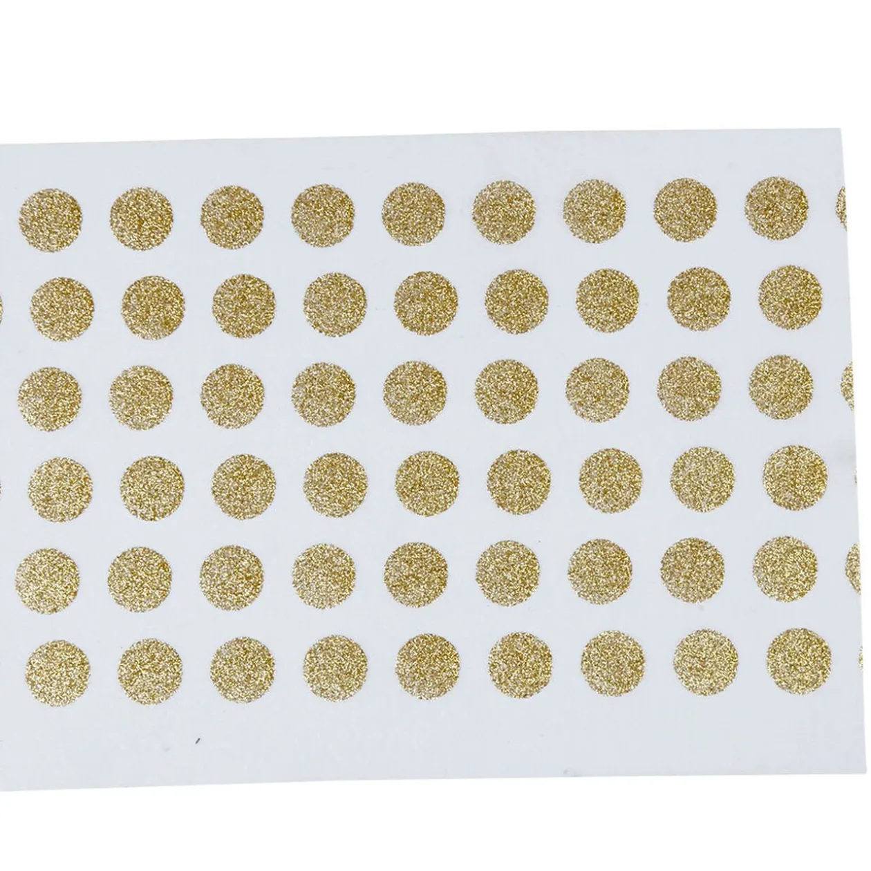 Set de table blanc décor pois dorés x8