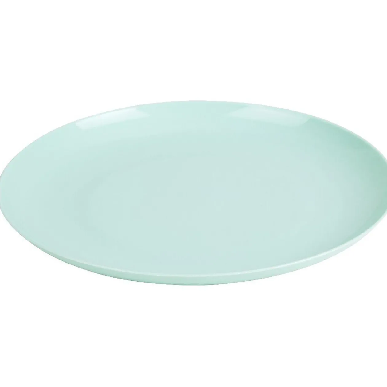 Set de vaisselle 12 pièces plastique uni bleu 4 personnes