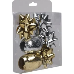 Set pour emballage cadeau noeuds bolducs et étiquettes