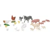 Set sujets animaux pour village de Noël H. 7 cm