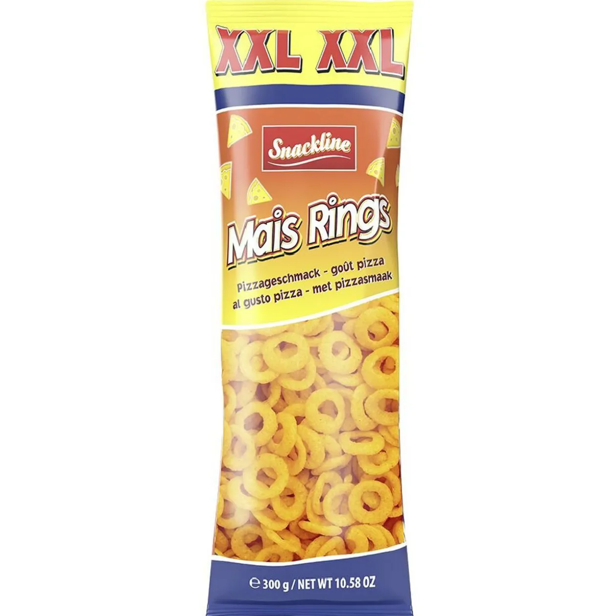 Snack maïs rings saveur pizza XXL 300g