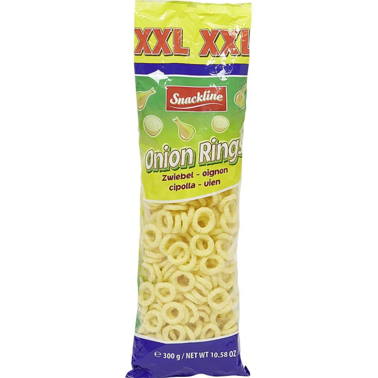 Snack salé XXL Rings maïs aux oignons 300g