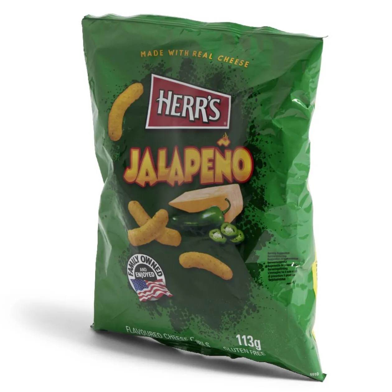 Snacks Herr's Jalapeño saveur fromage épicé 113gr