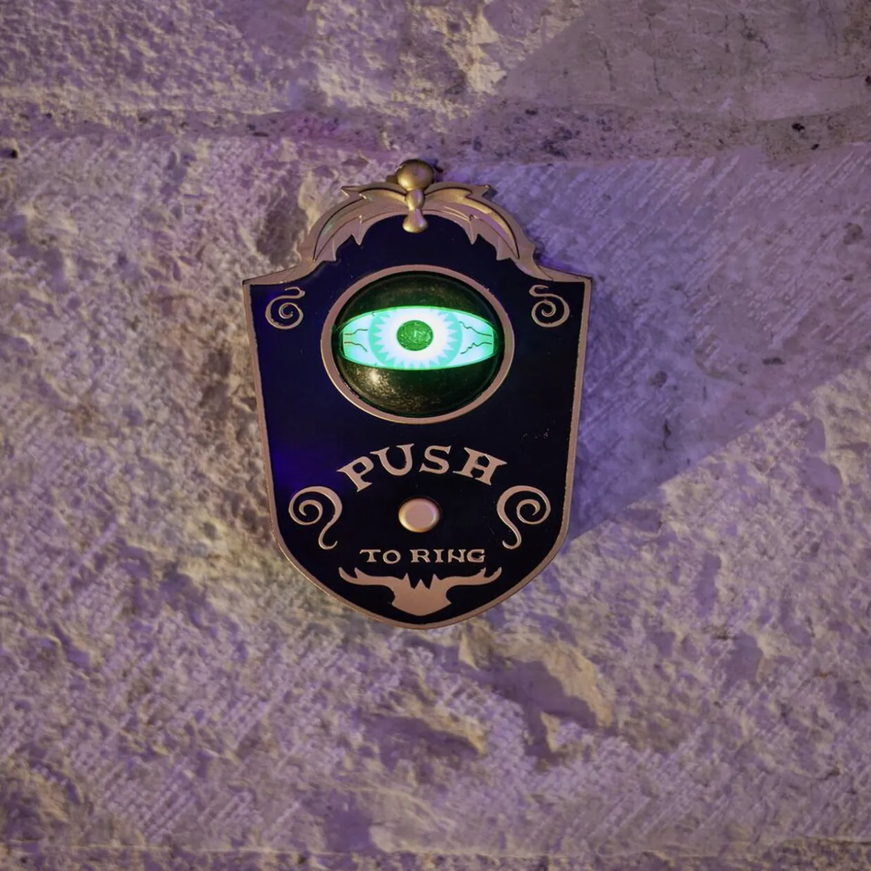 Sonnette de porte Halloween oeil qui bouge