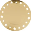 Sous assiette en carton or brillant x4