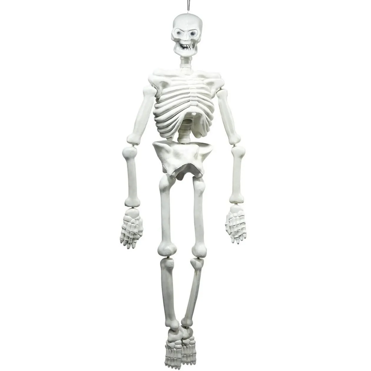 Squelette 3D géant à suspendre blanc Halloween