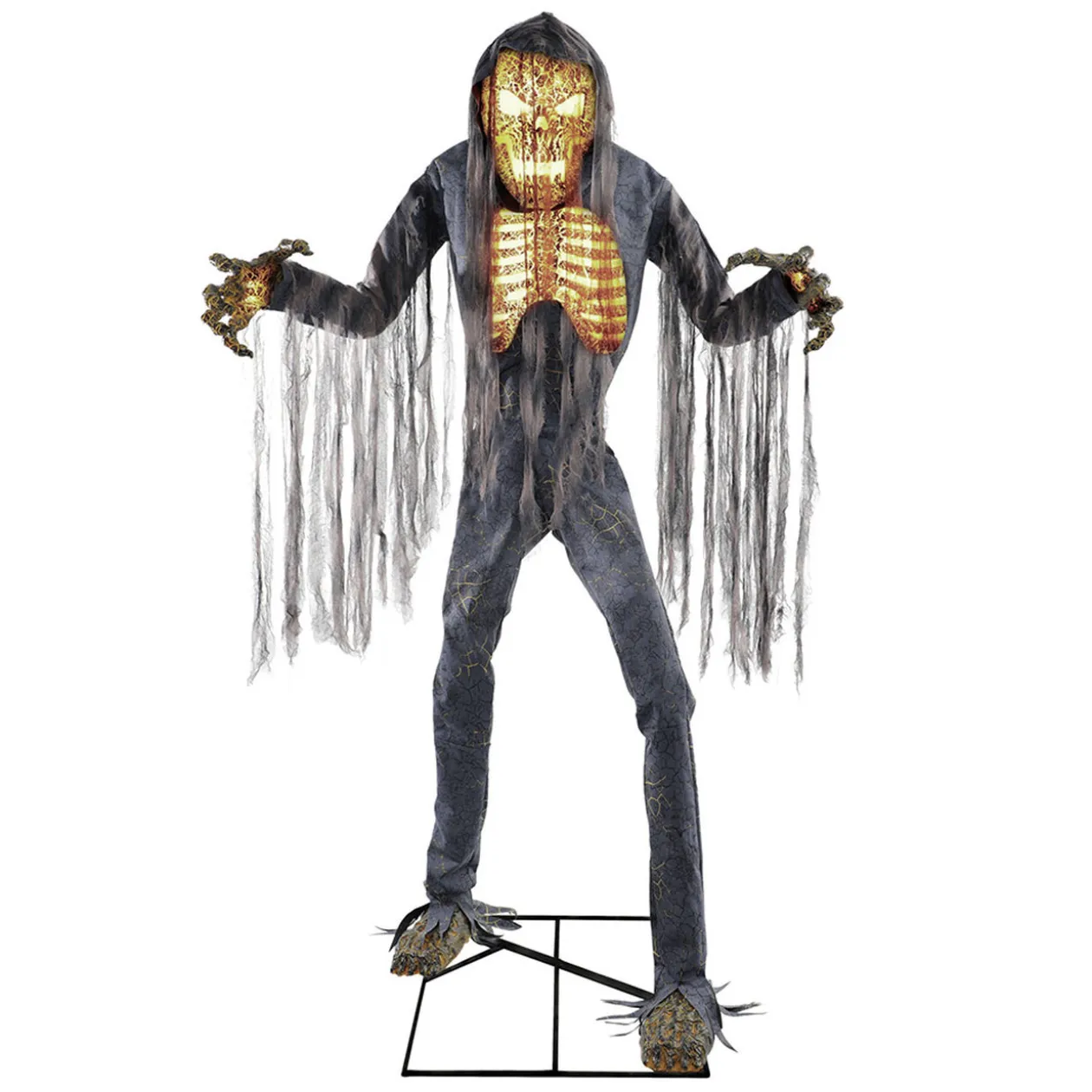 Squelette-goule géant animé et sonore H228cm