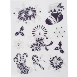 Sticker de fenêtre électrostatique Noël