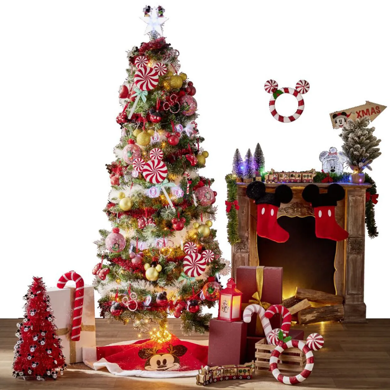 Sucette déco Noël Disney Mickey H36cm