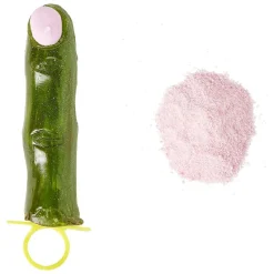 Sucette Halloween en forme de doigt avec poudre
