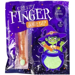 Sucette Halloween en forme de doigt avec poudre