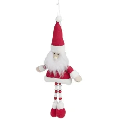 Sujet de noël longues jambes à suspendre Père noël ou bonhomme de neige