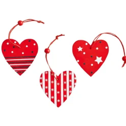 Sujet de Noël rouge et vert à suspendre x36