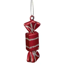 Supension forme Bonbons Noël rouge vert x9