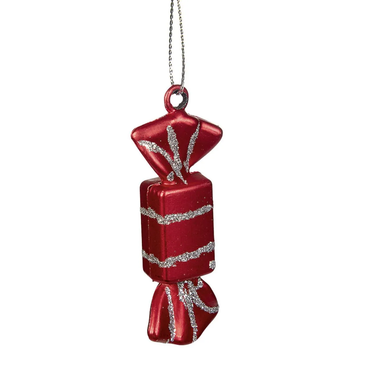 Supension forme Bonbons Noël rouge vert x9