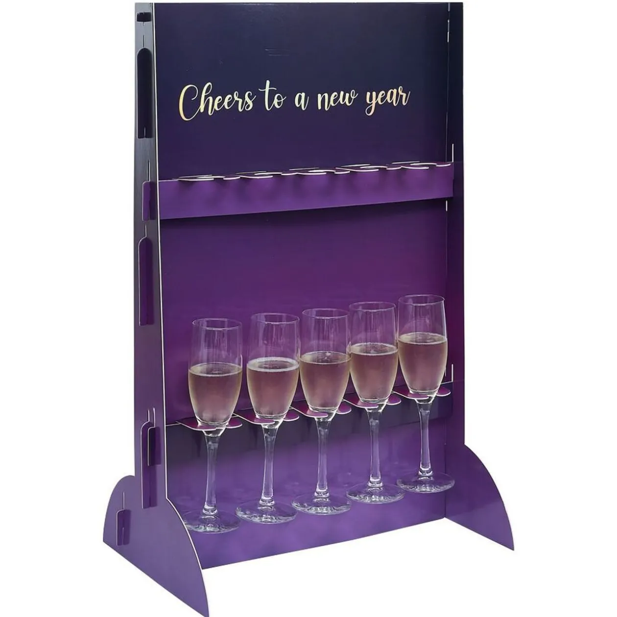 Support DIY pour flûte à champagne