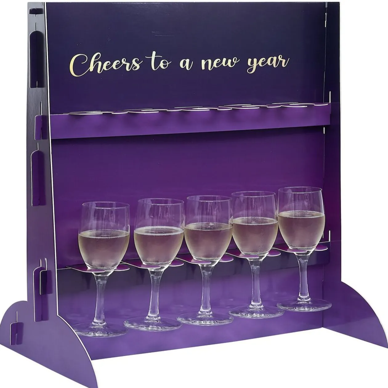 Support DIY pour flûte à champagne