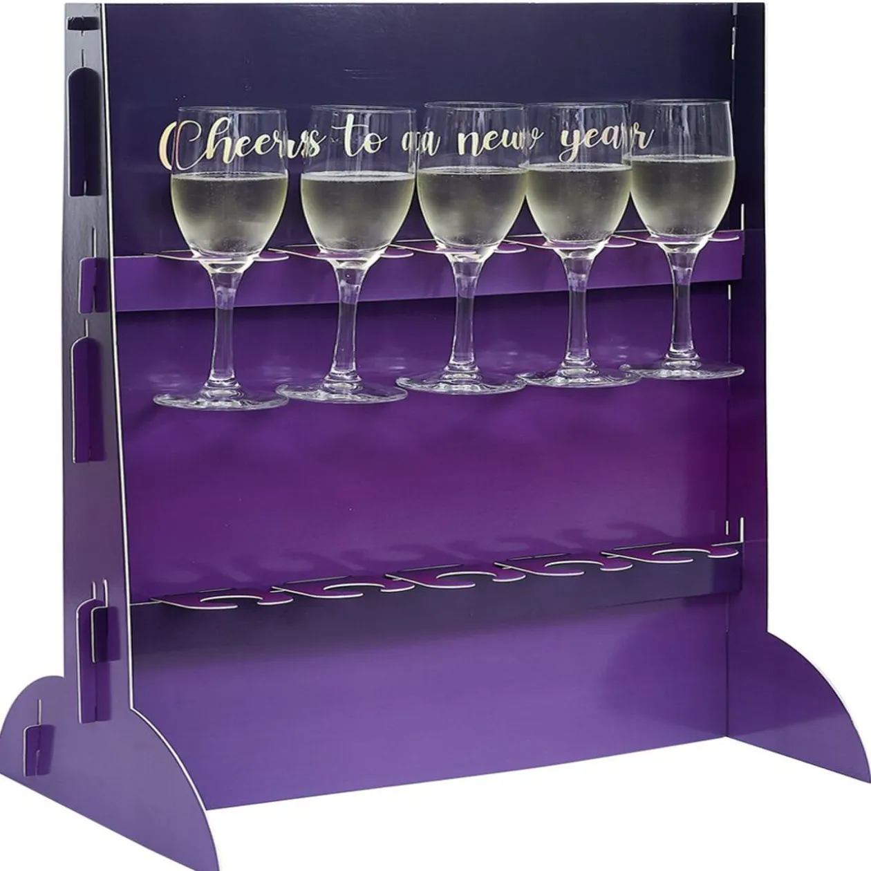 Support DIY pour flûte à champagne