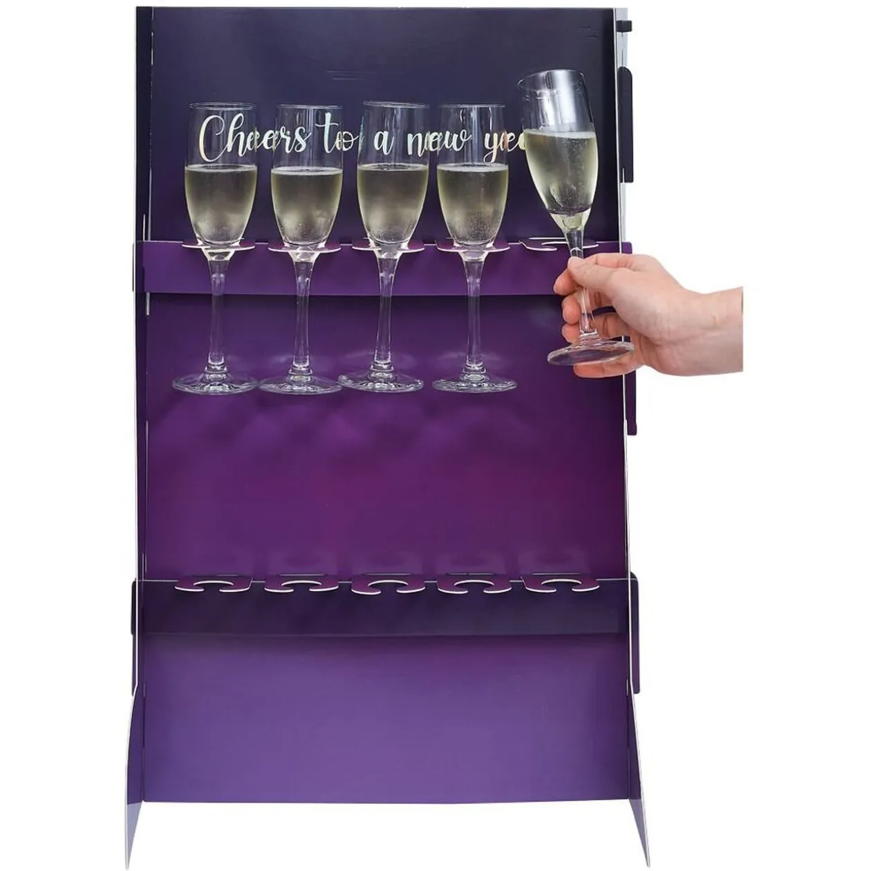 Support DIY pour flûte à champagne