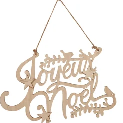 Suspension bois Joyeux Noël