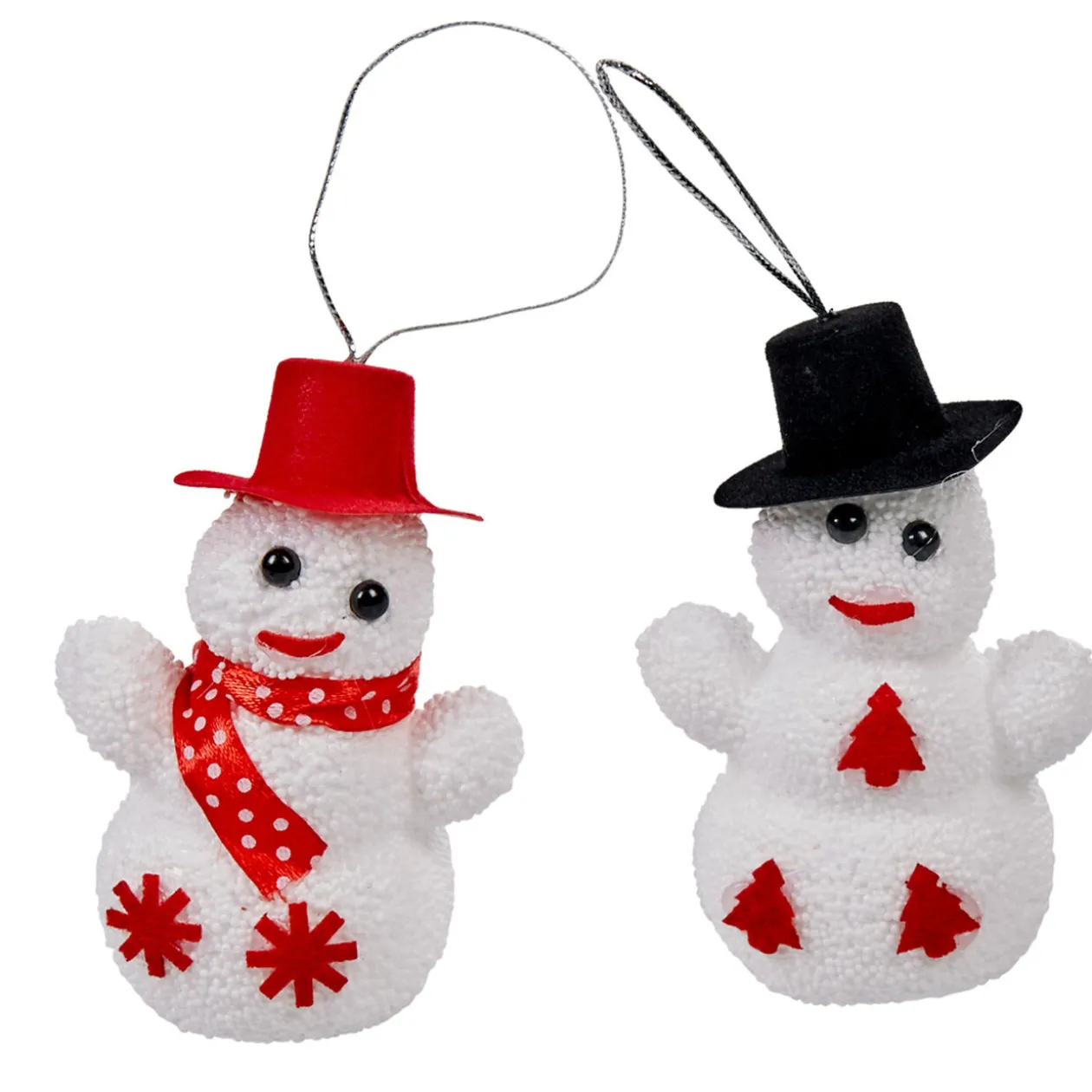 Suspension bonhomme de neige Noël x2