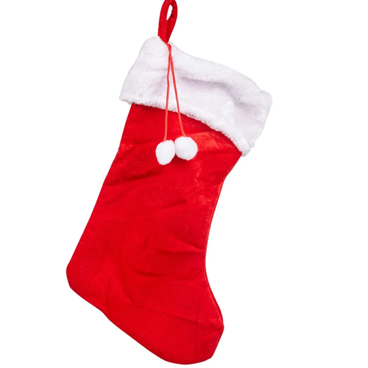 Suspension botte de Noël rouge et blanche