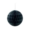 Suspension boule en papier noir