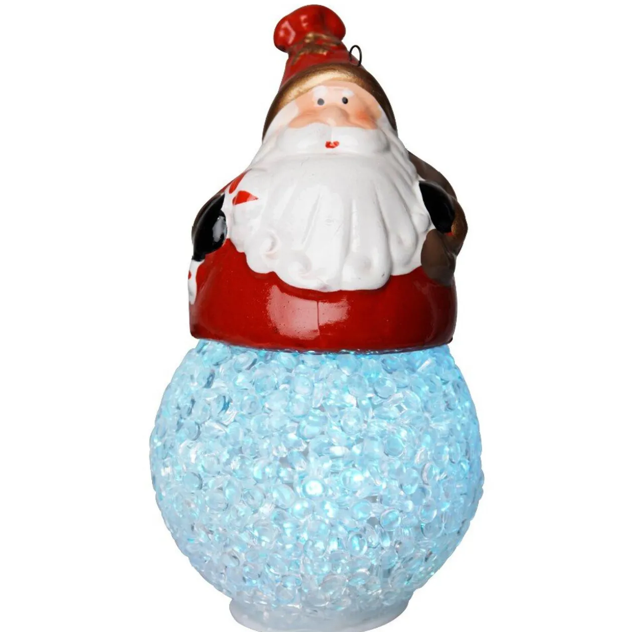 Suspension Boule lumineuse déco Père Noël