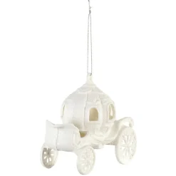 Suspension carrosse de Noël givré