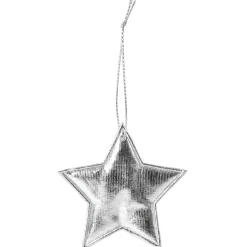 Suspension décoration sapin Noël argentée x30