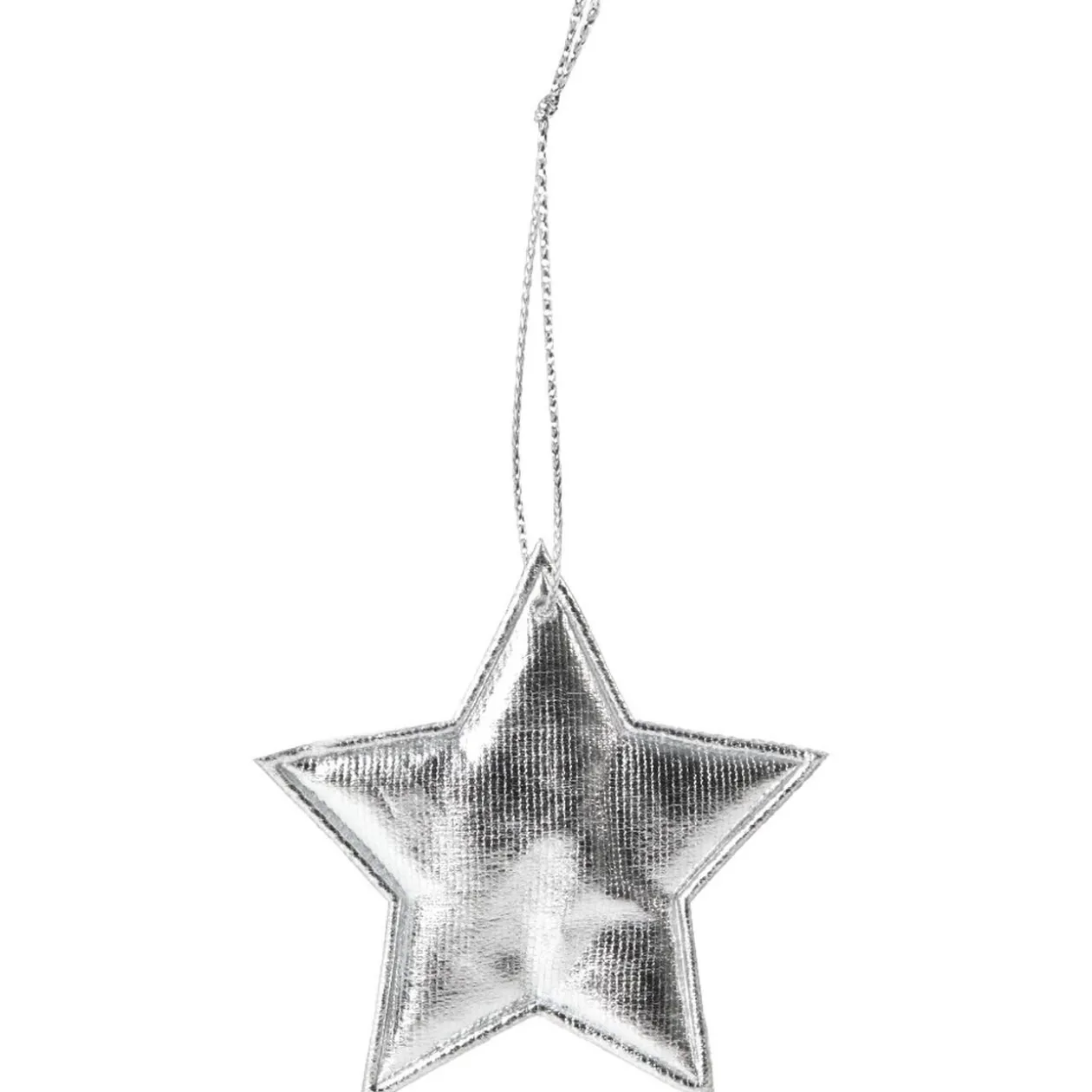 Suspension décoration sapin Noël argentée x30