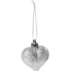 Suspension décoration sapin Noël argentée x30